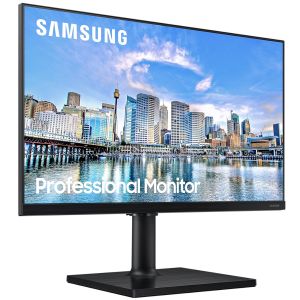 MONITOR SAMSUNG 24" FULL HD 75HZ IPS AJUSTE DE ALTURA ROTAÇÃO INCLINAÇÃO HDMI DP USB FREESYNC - LF24T450FQLMZD