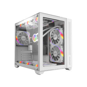 GABINETE GAMER PCYES FORCEFIELD WHITE GHOST - GFFWGP
