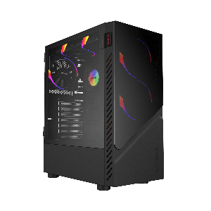 GABINETE GAMER PCYES SET BLACK VULCAN - GSBVPBR