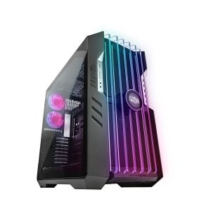 GABINETE COOLER MASTER HAF 700 EVO FULL TOWER LATERAL DE VIDRO TEMPERADO 5 FANS CINZA TITANIO  |  H700E-IGNN-S00