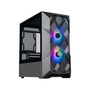GABINETE COOLER MASTER TD300 MESH MICRO-ATX MINI TOWER LATERAL DE VIDRO TEMPERADO PRETO  | TD300-KGNN-S00