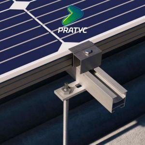 KIT ESTRUTURA 2P FIBROCIMENTO MADEIRA PRATYC TRILHO 2 X 2.40M COM PERFIL