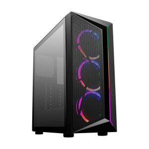 GABINETE COOLER MASTER CMP 510 ATX LATERAL EM VIDRO TEMPERADO 3 FANS ARGB PRETO  |  CP510-KGNN-S00