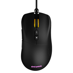 MOUSE GAMER PCYES GAIUS - 12400 DPI - RGB - 6 BOTÕES - PMGGBV