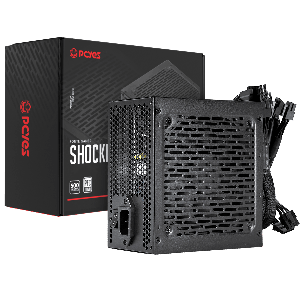 FONTE GAMER PCYES SHOCKER 500W BLACK VULCAN 80 PLUS STANDARD - PF500SHW