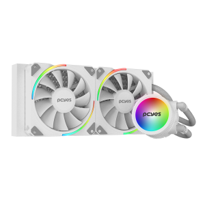 WATER COOLER PCYES SANGUE FRIO 3 ARGB WHITE GHOST 240MM - TDP 250W - ARGBSF3240WGBR
