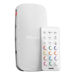 CONTROLADOR DE FAN PCYES LIGHT CORE WHITE GHOST 9 PORTAS PWM + ARGB - PELC9PGBR