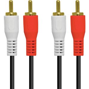 CABO 2 RCA X 2 RCA CONEC DOURADO (PACOTE C/ 10) - 2RCA15G