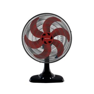 VENTILADOR OSC MESA TURBO 6 50CM 6 PÁS - 220V - PRETO/VERMELHO