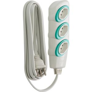 EXTENSAO NOSHOCK 45 PP 3 X0,75 2P+T 10A GELO 3M DN1712