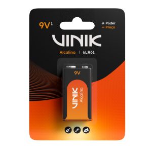 BATERIA ALCALINA 9V BLISTER 500 MAH - VB9VB1