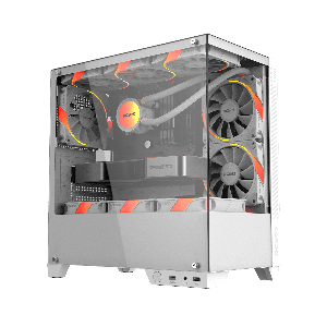 GABINETE GAMER PCYES FORCEFIELD TWR WHITE GHOST- GFFTWRWG