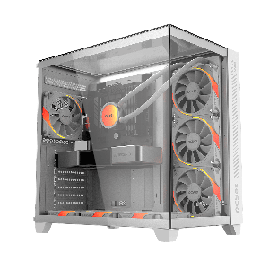 GABINETE GAMER PCYES FORCEFIELD MAX WHITE GHOST - GFFMAXWG