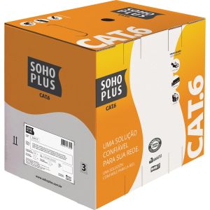 CABO LAN U/UTP 24AWG CAT.6 CMX 305M AZUL 23400174