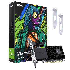 GPU NVIDIA GEFORCE GT 710 2GB DDR3 64BITS PROJETO EDGE LP PCYES PPET7102GBLP