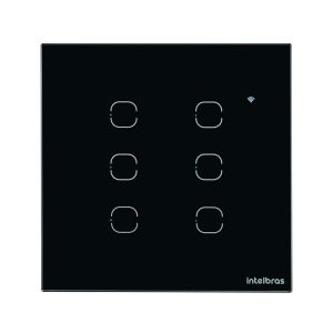 INTERRUPTOR SMART WI-FI TOUCH 6 TECLAS PRETO EWS 1006 4850027