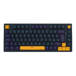 TECLADO MECANICO 75% PCYES ARKEUM - SUNSET EDITION - SWITCH BLUE - AKSS75BBR