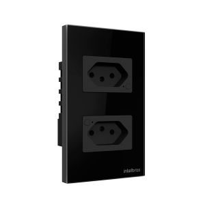TOMADA DUPLA 10A SMART WI-FI ETS 1002 PRETO 4850065