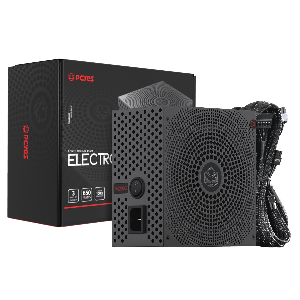 FONTE GAMER PCYES ELECTRO V2 650W BLACK VULCAN 80 PLUS BRONZE - ELECV2PTO650W