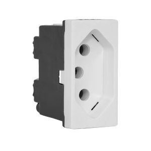 MODULO CONECTOR TOMADA LEGRAND PIAL PLUS+2P+T 20A 250V 1M BRANCO | 615060BC