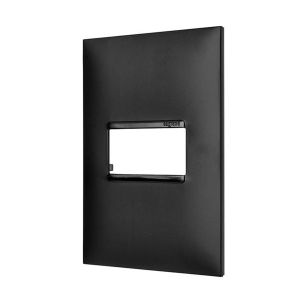 PLACA ESPELHO TOMADA LEGRAND PIAL PLUS+ 1 POSTO 4X2 PRETO | 618501PT