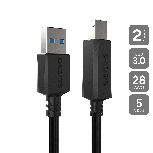 CABO P/ IMPRESSORA USB A 3.0 M P/ USB B 3.0 M - 2 MTS - PUABM3-2