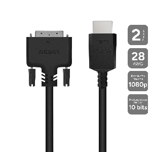 CABO DVI-D 24+1 PARA HDMI 2.0 PCYES - 2 METROS - PDHM20-2
