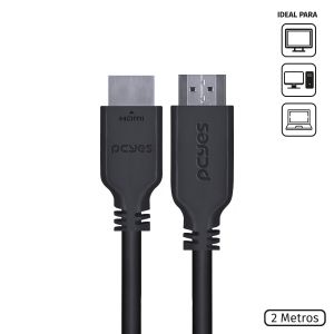 CABO DISPLAYPORT 1.4 PARA HDMI 2.0 PCYES - 2 METROS - PDPHM-2