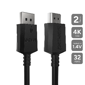 CABO DISPLAYPORT 1.4 PARA HDMI 2.0 PCYES - 2 METROS - PDPHM-2