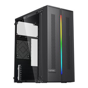 GABINETE GAMER VINIK SG26 PRETO FITA DE LED RGB - SG26ACBK