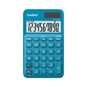 CALCULADORA DE BOLSO 10 DIGITOS AZUL - SL-310UC-BU-W-DC