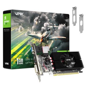 GPU NVIDIA GEFORCE G 210 1GB DDR3 64 BIT VINIK LOW PROFILE SINGLE FAN GPUVK2101GBLP