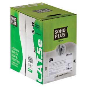 CABO LAN CAT5E U/UTP 24AWG CMX 305M CZ 23200102