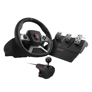 VOLANTE PCYES W270 PARA PC, XBOX E PLAYSTATION 4, FORCE FEEDBACK, PEDAIS E CÂMBIO - W270