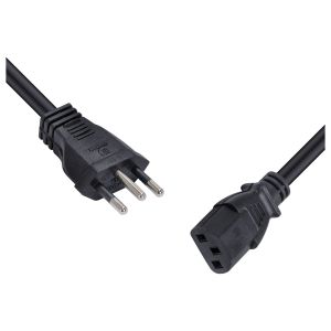 CABO DE FORÇA TRIPOLAR PARA FONTE 3X0,75 MM 250V - 1,2MTS (10 UN)