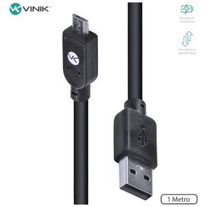 CABO USB X MICRO USB B 2.0 5 PINOS 1 M PRETO - MUSB-1