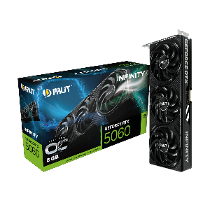 PLACA DE VIDEO PALIT GEFORCE RTX 5060 8GB OC 128BITS GDDR7 INFINITY 3 NE75060T19P1-GB2063S
