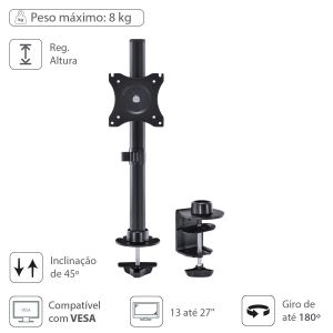 SUPORTE PARA MONITOR 13'' A 27'' SM-340A