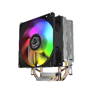 COOLER PARA PROCESSADOR PCYES TUNDRA 90 BLACK VULCAN LED RAINBOW TDP 115W - ACTBKA90