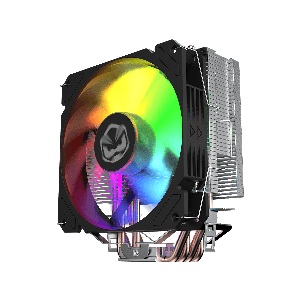 COOLER PARA PROCESSADOR PCYES TUNDRA 120 BLACK VULCAN LED RAINBOW TDP 160W - ACTBKA120