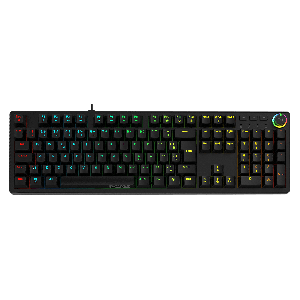 TECLADO MECÂNICO 100% PCYES ZECKY BLACK VULCAN - SWITCH BLUE- LED RAINBOW- PTZKBVBL