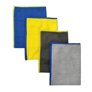 KIT 4 PANOS DE LIMPEZA TOALHAS MICROFIBRA VINIK 40X30 LIMPEZA E DETALHAMENTO AUTOMOTIVO | VKDT11