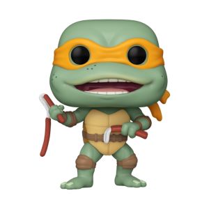 BONECO FUNKO POP! AS TARTARUGAS NINJA - MICHELANGELO COM NUNCHAKUS DE SALSICHA