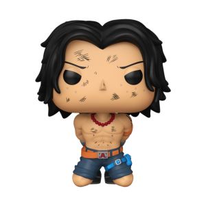 BONECO FUNKO POP! ONE PIECE MARINEFORD - ACE NA EXECUÇÃO