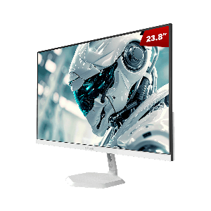MONITOR GAMER PCYES QUARTZO Q23F 23.8" FLAT FHD IPS 100HZ 5MS HDMI/VGA FREESYNC WHITE GHOST PMGQ23F100WG