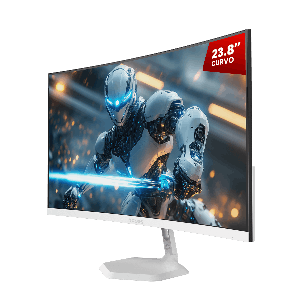MONITOR GAMER PCYES QUARTZO Q23C 23.8" CURVO FHD VA 100HZ 5MS HDMI/VGA FREESYNC WHITE GHOST PMGQ23C100WG
