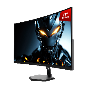 MONITOR GAMER PCYES QUARTZO Q27C 27" CURVO FHD VA 100HZ 5MS HDMI/VGA FREESYNC BLACK VULCAN PMGQ27C100BV
