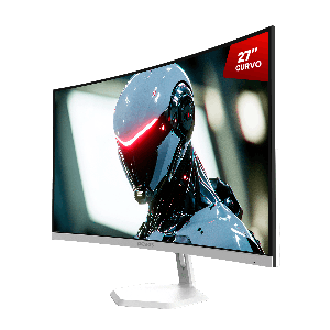 MONITOR GAMER PCYES QUARTZO Q27C 27" CURVO FHD VA 100HZ 5MS HDMI/VGA FREESYNC WHITE GHOST PMGQ27C100WG