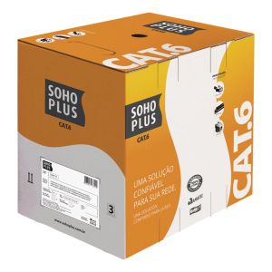 CABO LAN CAT6 U/UTP 24AWG CMX 305M CZ 23400200