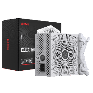 FONTE GAMER PCYES ELECTRO V2 550W WHITE GHOST 80 PLUS BRONZE - ELECV2WG550W